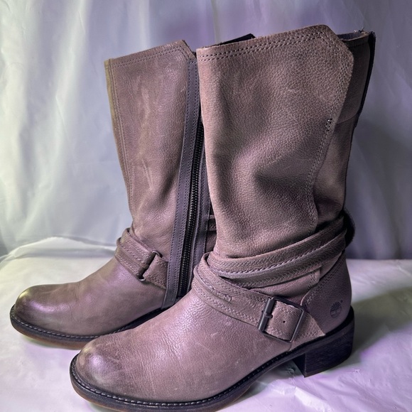 Timberland Women's Tan Leather Heeled Boots - Picture 8 of 14